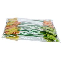 daiktų Mediniai drugeliai ant pagaliuko, 3 spalvų asorti, 8cm, 24 vnt