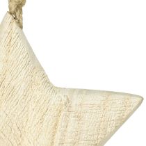 daiktų Medinė žvaigždė, natūrali kalėdinė dekoracija, Ø13,5 cm