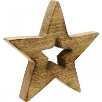 daiktų Medinė žvaigždės liepsna medinė dekoracija Kalėdų žvaigždė stovi 15cm