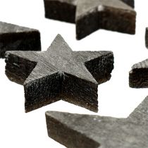 daiktų Medinė žvaigždutė pilkai išbarstyti 2,7-5cm 72 vnt