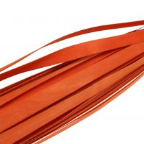 Medinės juostelės pynimui oranžinės spalvos 95cm - 100cm 50p