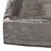 daiktų Kaimiško stiliaus dekoratyvinis padėklas stilingai stalo dekoracijai, 15 cm, 4 dalys