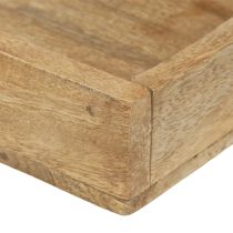 daiktų Medinis padėklas stačiakampis dekoratyvinis padėklas medis 39×15,5×4cm 2vnt