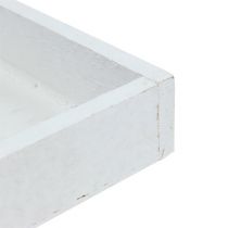 daiktų Medinis padėklas baltas padėklas kvadratinis 14cm × 14cm × 3cm 5vnt