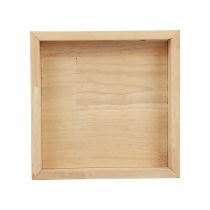 daiktų Medinis padėklas dekoratyvinis padėklas medinis kvadratinis natūralus 20×20×3,5 cm