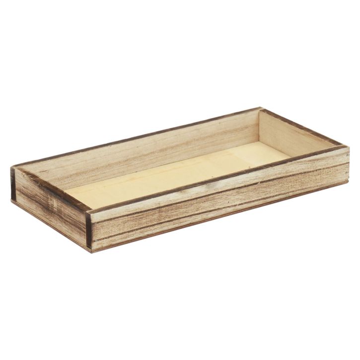 Medinis padėklas liepsna dekoratyvinis padėklas stalo apdaila kaimiškas 30×15×3cm