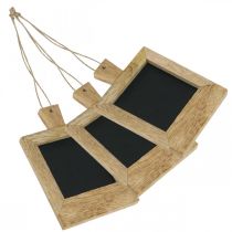 daiktų Mini deko lenta pakabinti gamtai 9 × 13cm 3vnt