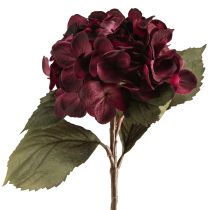 daiktų Dirbtinės hortenzijos gėlės Bordo spalvos 52 cm