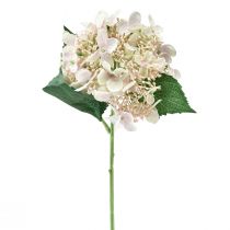 Hortenzija dirbtinė kreminė sodo gėlė su pumpurais 52cm