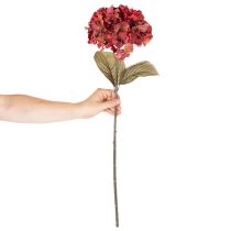 daiktų Dirbtinės hortenzijos žydinti šakelė, dideli žiedai, 74 cm