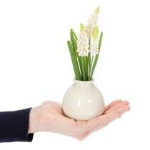 daiktų Dirbtinių gėlių vaza iš hiacinto, elegantiška stalo puošmena ir stilinga išvaizda, 20 cm