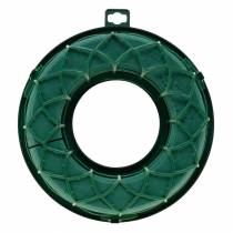 daiktų OASIS® IDEAL universalus žiedas gėlių putų vainikas žalias H4cm Ø18.5cm 5vnt.