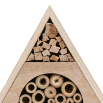 daiktų Insect Hotel Honeycomb Bee Hotel Wood White Natural H18,5cm 2vnt
