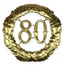 Jubiliejinis numeris 80 aukso Ø40cm