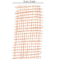 daiktų Džiuto juostelė, tinklelio juostelė, džiutas, ekologiška, terakotos raudonumo, 5 cm pločio, 40 m ilgio