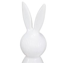 daiktų Paprasta triušio figūrėlė kaip dekoratyvinis elementas šiuolaikinėms pavasarinėms kompozicijoms, 22 cm, 2 dalys