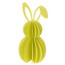 daiktų Dekoratyvinė veltinio triušio figūrėlė pavasario dekoracijai, 20 cm, 4 dalys