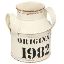 daiktų Ąsočio metalinė dekoracija &quot;Original 1982&quot; Cream Rust H13cm 2vnt.