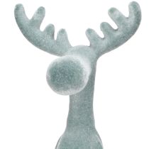 daiktų Dekoratyvinis briedžio formos baldas su kraštu, pilkas, 3 vnt., aukštis 31 cm