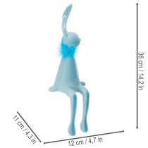 daiktų Dekoratyvinis zuikutis, mielas velykinis dekoravimas, lentynėlė, palangei, 36 cm, 2 vnt.