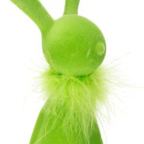 daiktų Velykų zuikučio figūrėlė ant lentynos, skirta šventinei pavasario dekoracijai namuose, 36 cm, 2 vnt.