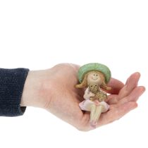 daiktų Lentynos prižiūrėtojas Besišypsanti mergina su šuniuku Ø4.5cm A9.5cm