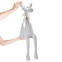 daiktų Dekoratyvinė briedžio figūrėlė su kaspinu, lentynėlė, 80 cm