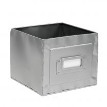 Metalinė dėžutė su užrašu 11,8 cm x 11,8 cm x 10,3 cm