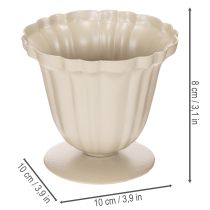 daiktų Dekoratyvinis dubuo, kreminės spalvos trofėjus, mažas, 10 cm