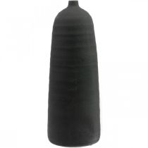 Keraminė vaza Black Deco Vaza grindų vaza Ø18cm H48cm