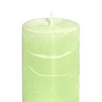 daiktų Žvakė Lime Green​​​​​​​Šviesiai žalia 50×100mm vienspalvė 4 vnt.