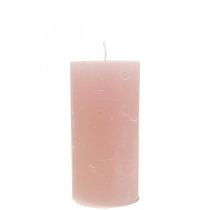 Stulpinės žvakės, dažytos per rožinę spalvą 50 × 100 mm 4vnt