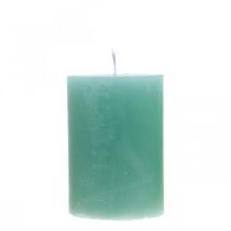 Stulpinės žvakės žalios spalvos 70×100mm 4vnt