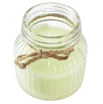 daiktų Kvapi žvakė stiklinėje citronelės obuolio žalios kamštienos H11,5cm