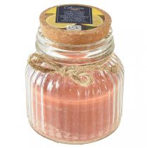 daiktų Kvapi žvakė stiklinėje kamštinėje citronelės žvakė ruda H11,5cm