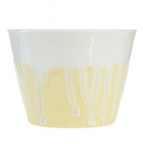 daiktų Citronella žvakė vazonėlyje keraminis geltonas kremas Ø8,5cm