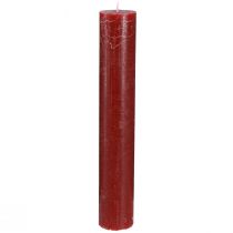 daiktų Žvakės vienspalvės lazdelės žvakės tamsiai raudonos 50×300mm 4 vnt