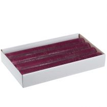 daiktų Žvakės vienspalvės Uogų lazdelės žvakės 34x240mm 4 vnt