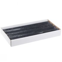 daiktų Žvakės antracitinės spalvos vienspalvės lazdelės žvakės 34x300 4 vnt