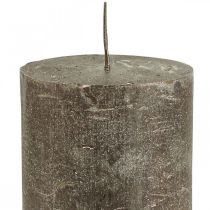 daiktų Stulpinės žvakės vienspalvės žvakės varinės 70x100mm 4 vnt