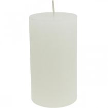 Stulpinės žvakės Kaimiškos spalvos žvakės baltos 60/110mm 4vnt