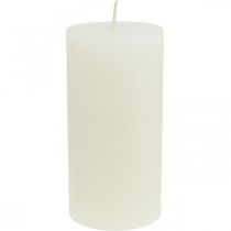 Stulpinės žvakės Kaimiškos spalvos žvakės baltos 70/140mm 4vnt