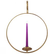 daiktų Žvakių laikiklis pakabinti metalinę dekoraciją aukso vintage Ø38/H48cm