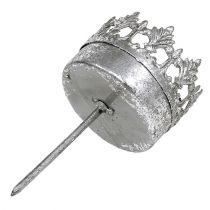 daiktų Žvakidės, antikvarinio sidabro, arbatinės žvakidės, Ø5cm, aukštis 10cm, 4 vnt.