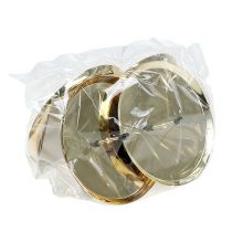 daiktų Žvakidės, auksinės, Ø10cm, 4 vnt.