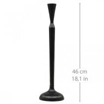 Žvakidė juodo metalo žvakidė Ø12cm H46cm