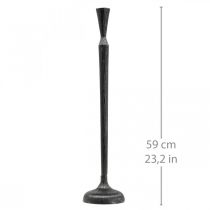 Žvakidė Juoda Žvakidė Metalinė Ø13cm H59cm