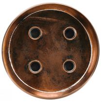 daiktų Žvakidėžės dubuo 4 lazdelių žvakėms senovinės išvaizdos bronzos Ø22cm