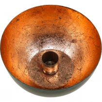 daiktų Juoda ir bronzinė žvakidė, kūginė žvakidė, Ø13cm, aukštis 6cm