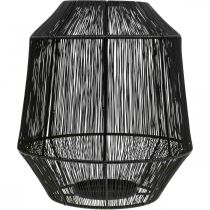 daiktų Žvakidė Black Deco Lantern Wire Basket Ø24cm H28cm